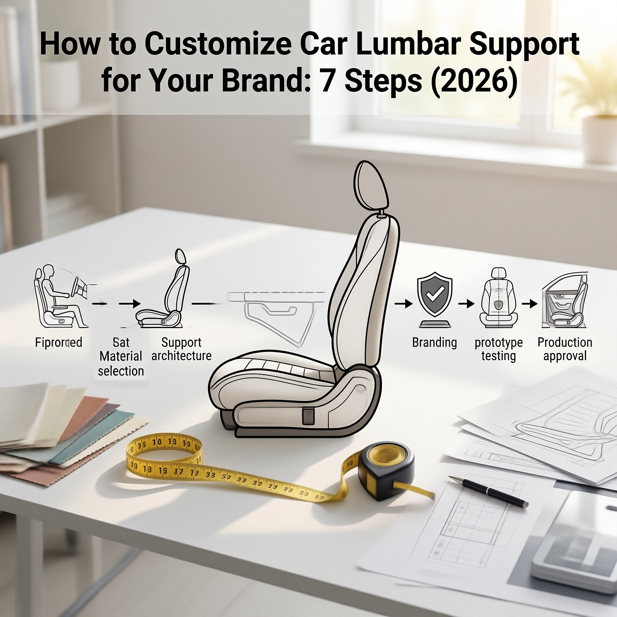 How to Customize Car Lumbar Support for Your Brand: 7 Steps (2026)